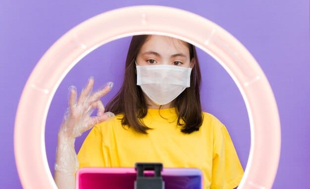 A collage of screenshots showing various online K-Pop fan activities during the COVID-19 pandemic, including virtual concerts, online fan meetings, streaming parties, and social media campaigns to support artists.