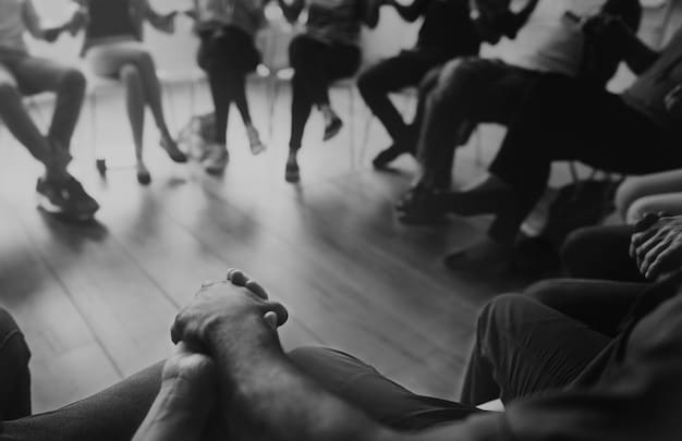 A black and white photo showing a group of K-Pop trainees in a dance practice studio, exhausted but determined, emphasizing the rigorous training process they undergo.