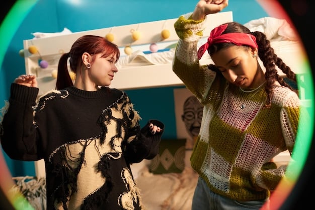 A K-Pop group performing a synchronized routine against a backdrop of vibrant and symbolic colors, showcasing the role of color psychology in conveying emotions and enhancing the video's narrative.