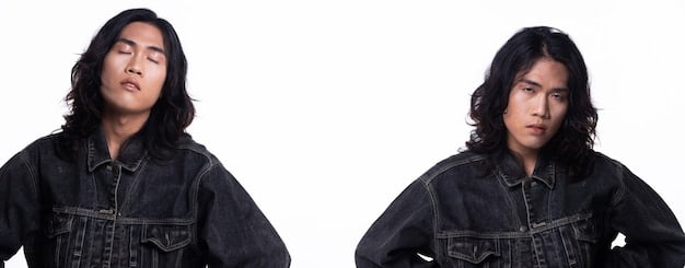 A split image showing on one side, a fashionable character from a * K-drama, and on the other side, fans recreating the character's style. The image should illustrate the influence of * K-dramas on fashion trends.