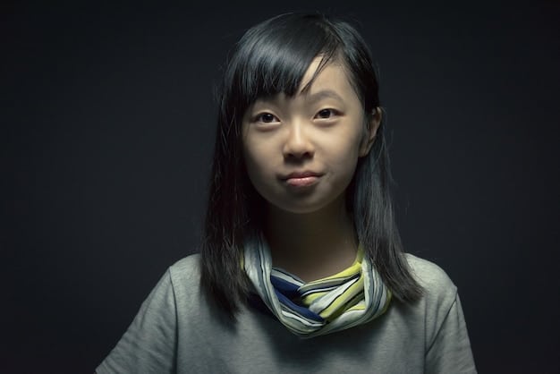 A close-up shot of a K-Drama character's face, expressing a complex emotion related to [Keyword]. The character's eyes are filled with tears, but there is also a hint of determination in their expression.