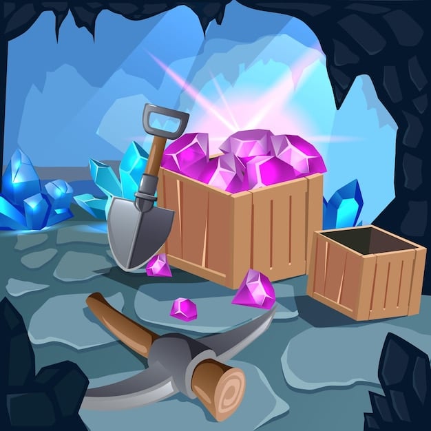 A screenshot showing a player mining diamonds deep underground, lit by torches, with various tools in their inventory.