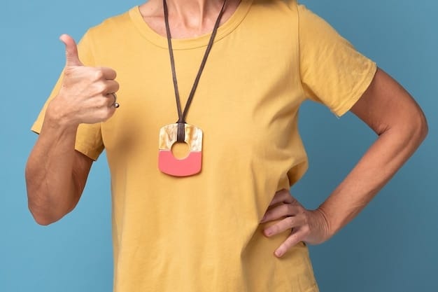A close-up shot of a person holding a Comic Con badge, attached to a lanyard, with a blurred background of people in costumes. The badge should clearly display the event name and dates, and the lanyard should have various pop culture-themed pins.