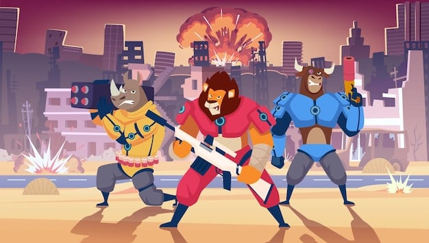 A comic panel showing a character effortlessly defeating numerous enemies with an implausible combination of skills, while other characters stand by with expressions of awe and admiration.
