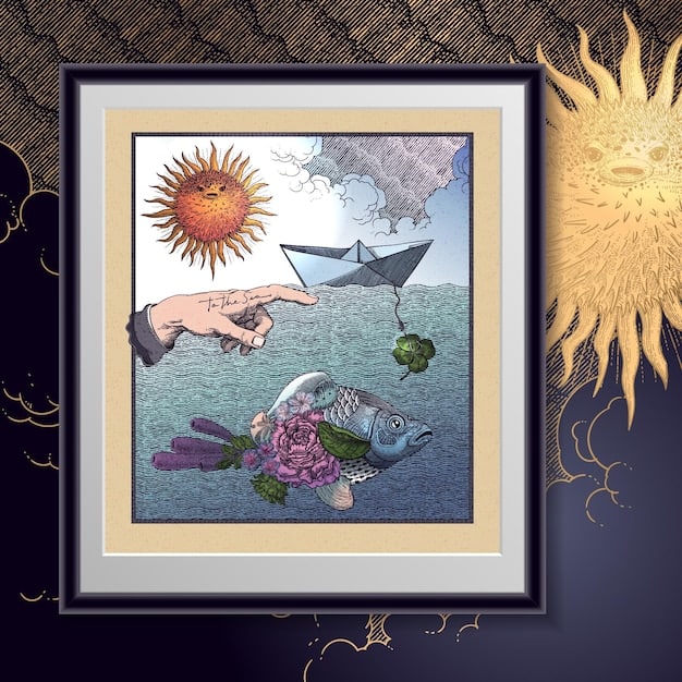 A professionally framed and preserved limited edition art print featuring a popular character from a well-known science fiction franchise (e.g., Star Wars, Marvel). The print is numbered and signed by the artist, with a certificate of authenticity displayed alongside it.