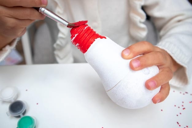 A close-up shot of a cosplayer's hands carefully crafting a detailed prop weapon out of EVA foam. Tools and materials are scattered around, illustrating the meticulous process involved.