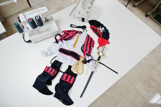 A close-up shot of a cosplayer meticulously working on a detailed costume piece, showcasing the craftsmanship and attention to detail involved in creating a cosplay outfit.