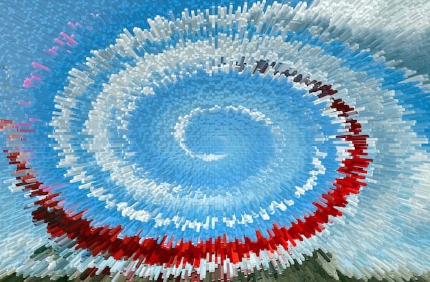 A mosaic-style image featuring various flags from around the world merging together, symbolizing the fusion of cultures within the K-Pop industry. K-Pop idols from diverse ethnic backgrounds are subtly integrated into the mosaic.
