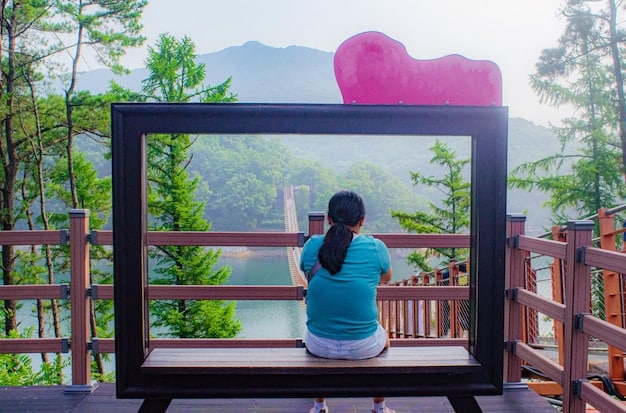 A split-screen showing a scene from a popular K-drama on one side and an American influencer recreating the outfit on the other side. The K-drama side should clearly display a character in a distinctive outfit, while the influencer's side shows a similar, but adapted, look.