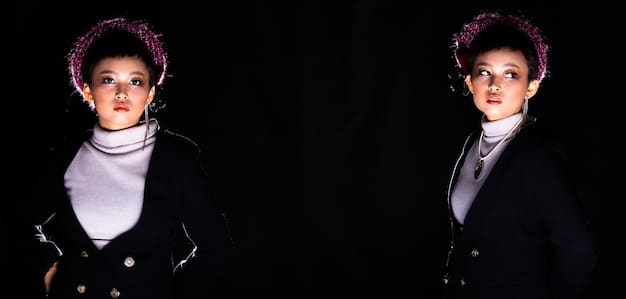 A contrasting image, showing one K-Pop sub-unit in a sleek, modern setting with dark clothing and sharp choreography, while another sub-unit from the same main group is depicted in a light, airy setting with pastel clothing and softer movements, highlighting the diverse concepts possible within a single group.