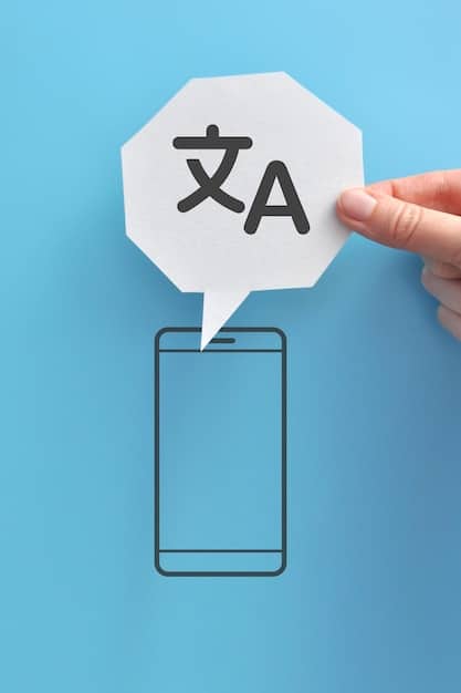 A close-up shot of a phrasebook or a smartphone screen displaying common Korean phrases translated into English. The phrases listed include greetings, basic questions, and expressions of gratitude. The background is blurred, focusing the viewer's attention on the language learning resources.