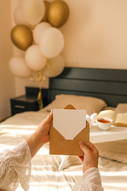 A hand placing a white envelope filled with money into a decorative box at a Korean wedding. The background is softly blurred, focusing on the gesture of giving and the elegant design of the envelope.