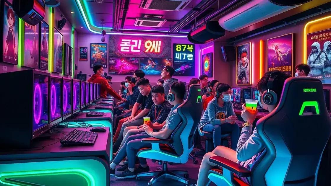 Key features of Korean gaming cafes