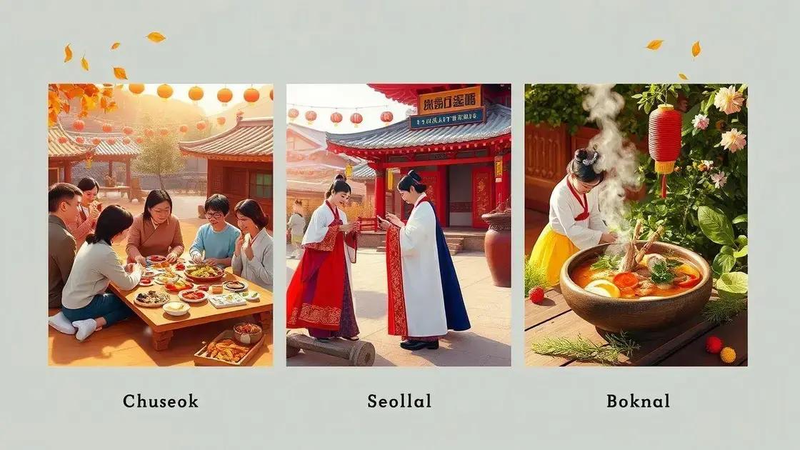 Key festivals celebrated in Korea