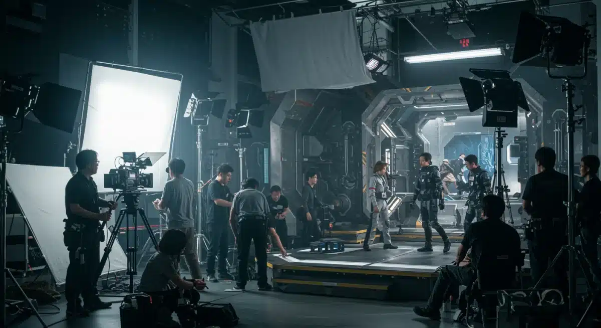 Behind the scenes of a high-tech K-drama production set in 2026