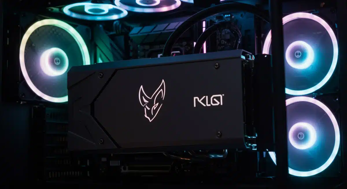 Custom K-Pop themed graphics card and RGB fans