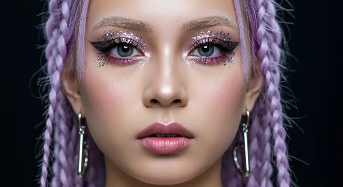 K-Pop inspired avant-garde makeup look 2026