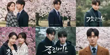 Collage of Spring 2026 K-drama posters with diverse genres and actors.