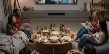 8 K-Dramas 2026: Redefining US Review Standards - A Deep Dive Diverse audience captivated by a K-drama on a large TV screen
