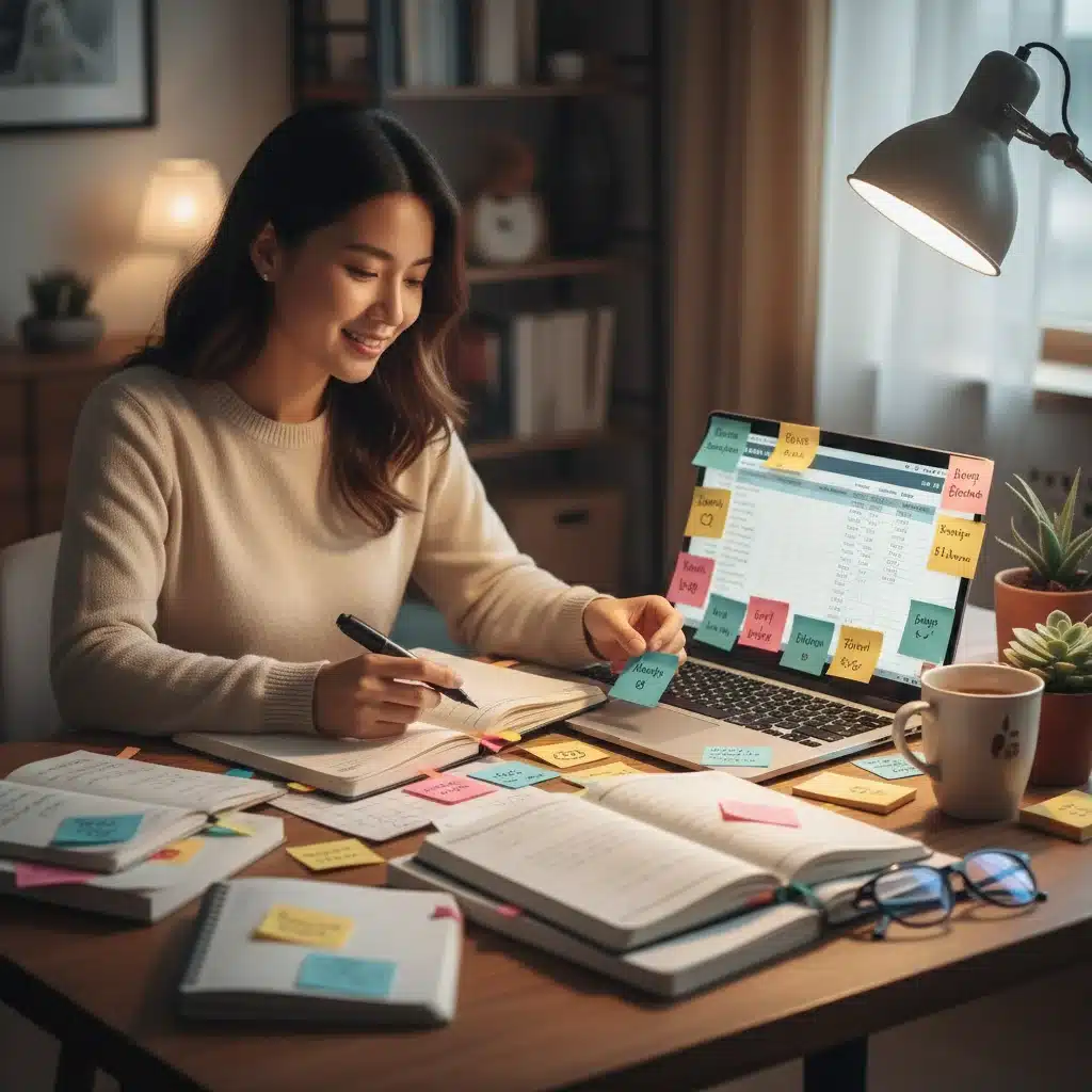 Organized K-drama fan creating a personalized watch list to avoid fatigue