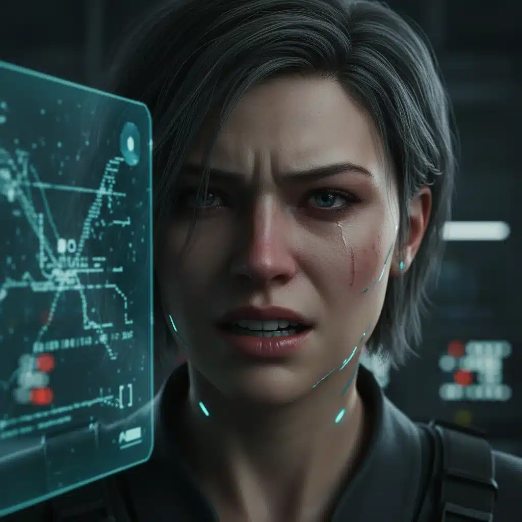 Protagonist's face depicting deep emotional conflict from 'Whispers of the Past'