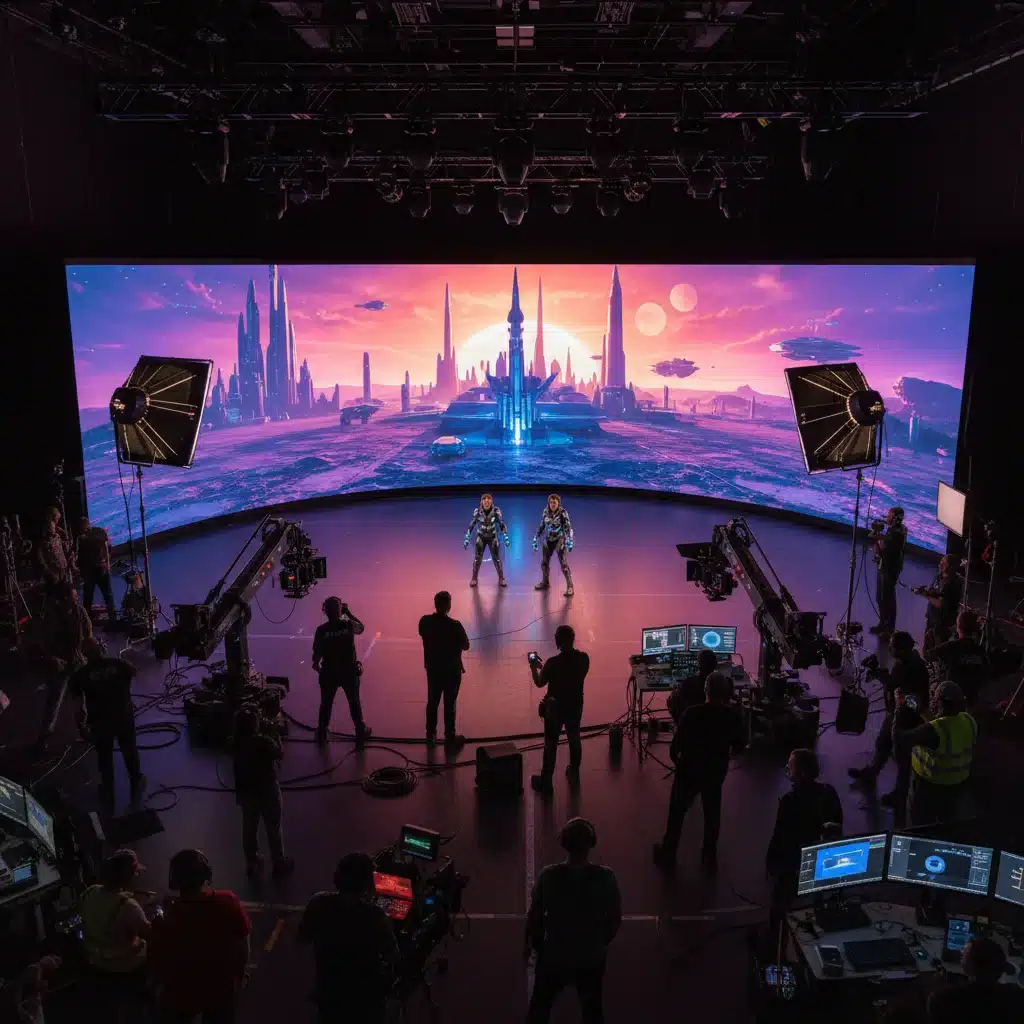 Advanced virtual production set for a high-budget K-Drama, showcasing technological innovation in filmmaking.